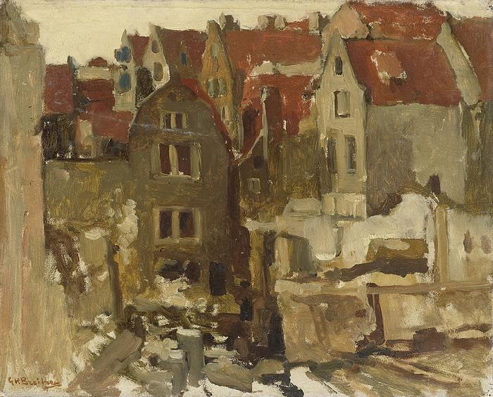 George Hendrik Breitner Demolition of the Grand Bazar de la Bourse in Amsterdam at the Nieuwendijk